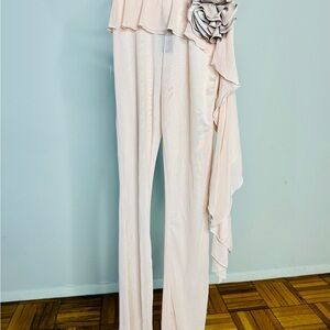 PrettyLittleThing Cream Trousers with Modern Elegance